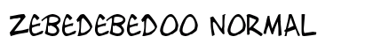 Zebedebedoo Normal font free download