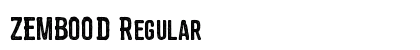 ZEMBOOD Regular font free download