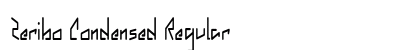Zeribo Condensed Regular font free download