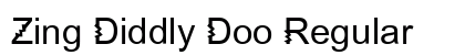 Zing Diddly Doo Regular Font Preview