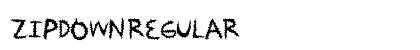 ZipDown Regular font free download