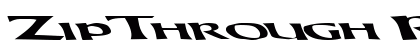ZipThrough Regular font free download