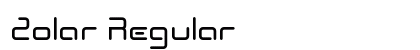 Zolar Regular font free download