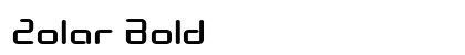 Zolar Bold font free download