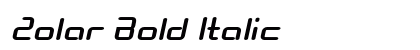 Zolar Bold Italic font free download