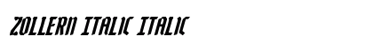 Zollern Italic Italic preview