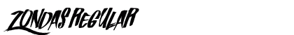 Zondas Regular Font Preview