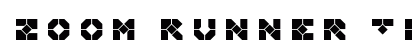 Zoom Runner Title Regular Font Preview