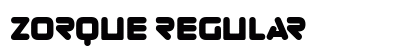 Zorque Regular Font Preview