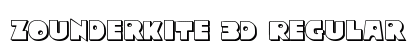 Zounderkite 3D Regular Font Preview