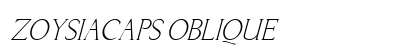 ZoysiaCaps Oblique preview