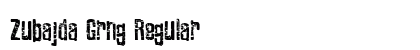 Zubajda Grng Regular font free download