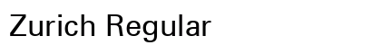 Zurich Regular font free download