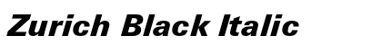 Zurich Black Italic font free download