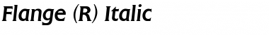 Flange BQ Italic Font