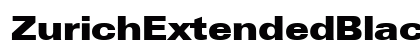 ZurichExtendedBlack Bold preview