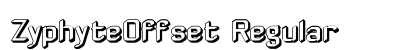 ZyphyteOffset Regular Font Preview ZyphyteOffset Regular Font Preview