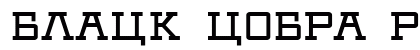BLACK COBRA Regular Font Preview