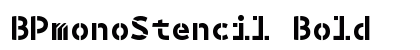 BPmonoStencil Bold preview