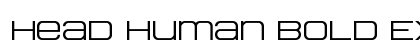 Head Human Bold Expanded Regular Font Head Human Bold Expanded Regular Font Preview