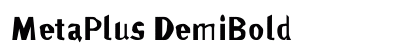 MetaPlus DemiBold Font Preview