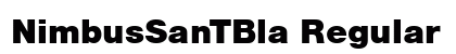 NimbusSanTBla Regular Font Preview