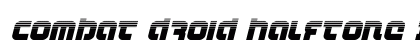 Combat Droid Halftone Italic Italic Font Preview