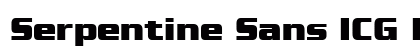 Serpentine Sans ICG Bold Preview