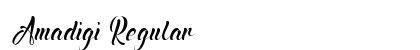Amadigi Regular Font Preview