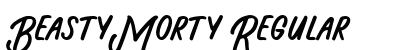 Beasty Morty Regular Font Preview