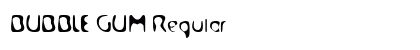 BUBBLE GUM Regular font free download