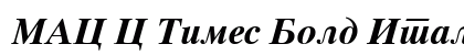MAC C Times Bold Italic Font Preview