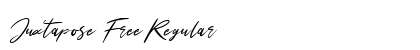 Juxtapose Free Regular Font Preview