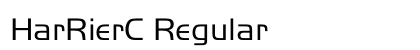 HarRierC Regular Font Preview