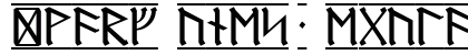 Dwarf Runes-1 Regular Font Preview