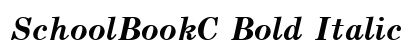 SchoolBookC Bold Italic preview