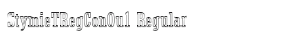 StymieTRegConOu1 Regular Font Preview
