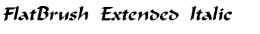 FlatBrush-Extended Font
