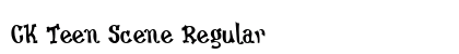 CK Teen Scene Regular Font Preview