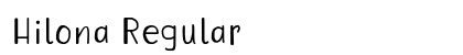 Hilona Regular Font Preview