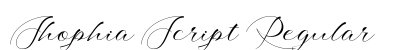 Shophia Script Regular preview