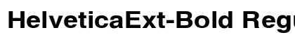 HelveticaExt-Bold Regular font free download