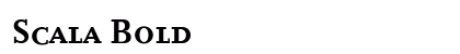 Scala Bold Font Preview