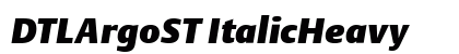DTLArgoST ItalicHeavy preview