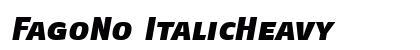 FagoNo ItalicHeavy preview
