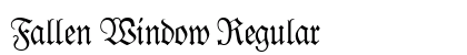 Fallen Window Regular font free download