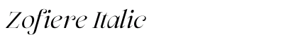 Zofiere Italic preview