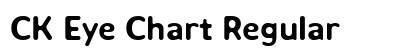 CK Eye Chart Regular Font Preview