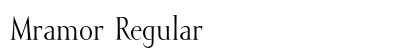 Mramor Regular font free download