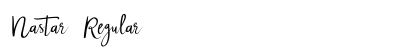 Nastar Regular Font Preview